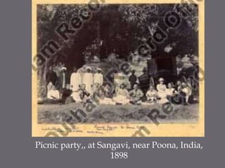 Picnic party,, at Sangavi, near Poona, India, 1898 