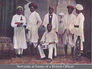 Servants at home of a British Officer