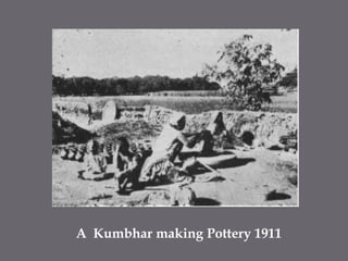 A  Kumbhar making Pottery 1911