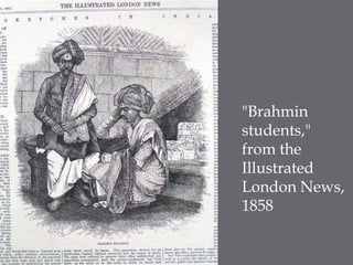 "Brahmin students," from the Illustrated London News, 1858