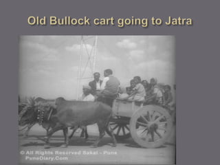 Old Bullock cart going to Jatra