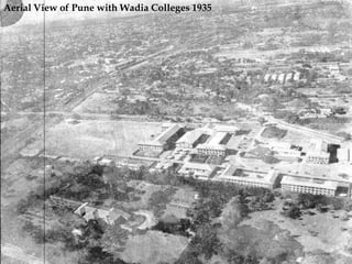 Aerial View of Pune with Wadia Colleges 1935