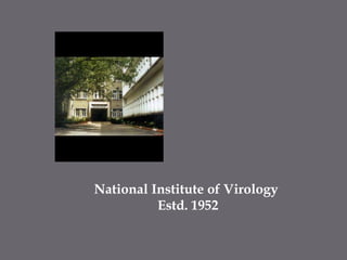 National Institute of Virology Estd. 1952