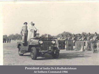 President of India Dr.S.RadhakrishnanAt Sothern Command-1966