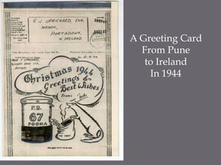 A Greeting CardFrom Pune to Ireland In 1944