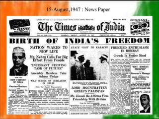 15-August,1947 : News Paper
 