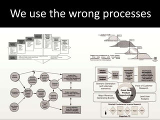 We use the wrong processes
