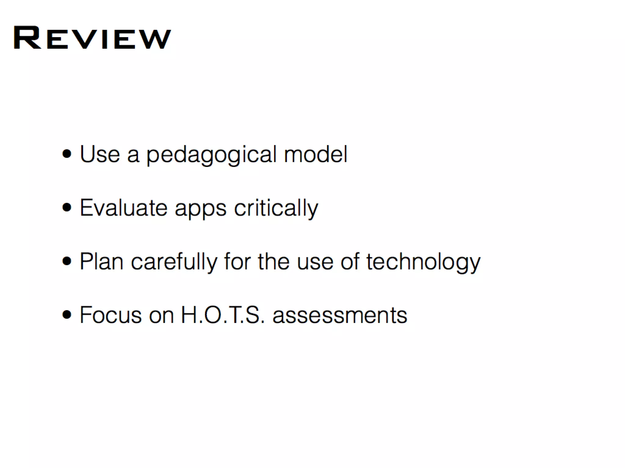 Old school meets new school: using technology for assessment