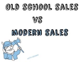 Old School Sales vs Modern Sales
By Businessillustrator.com
 