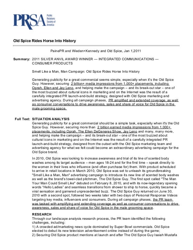 w+k old spice case study If only more job briefings could sound so freakin' cool wieden+kennedy are searching for a social strategist for their client old spice look up to that sentence. w+k old spice case study If only more job briefings could sound so freakin' cool wieden+kennedy are searching for a social strategist for their client old spice look up to that sentence.