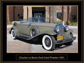 Chrysler Le Baron Dual Cowl Phaeton 1931 