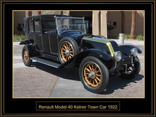 Renault Model 40 Kelner Town Car 1922 