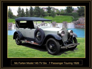 Mc Farlan Model 145 TV Six  7 Passenger Touring 1926 