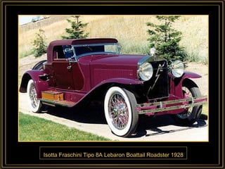 Isotta Fraschini Tipo 8A Lebaron Boattail Roadster 1928 