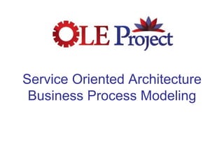 Service Oriented Architecture Business Process Modeling 