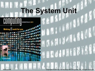 The System Unit McGraw-Hill Copyright © 2011 by The McGraw-Hill Companies, Inc. All rights reserved. 