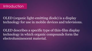 OLED Technology | PPTX
