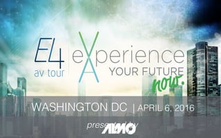 WASHINGTON DC | APRIL 6, 2016!
presented by!
 