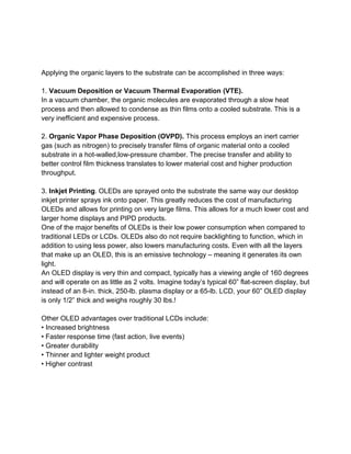 OLED Dispaly Technology | DOCX