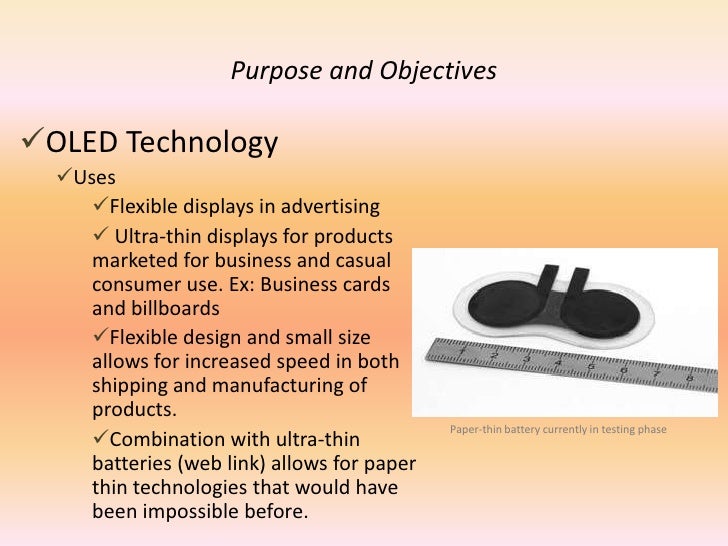 Oled Displays And Technology Applications