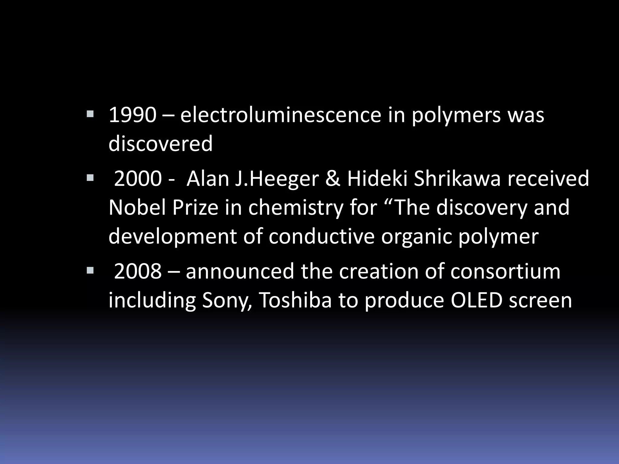 Organic light emitting diode (oled) | PPTX