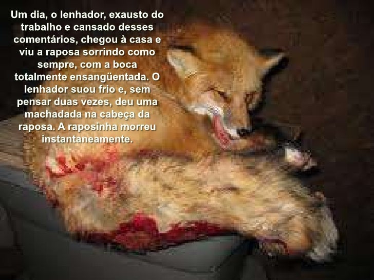 A Raposa E O Lenhador
