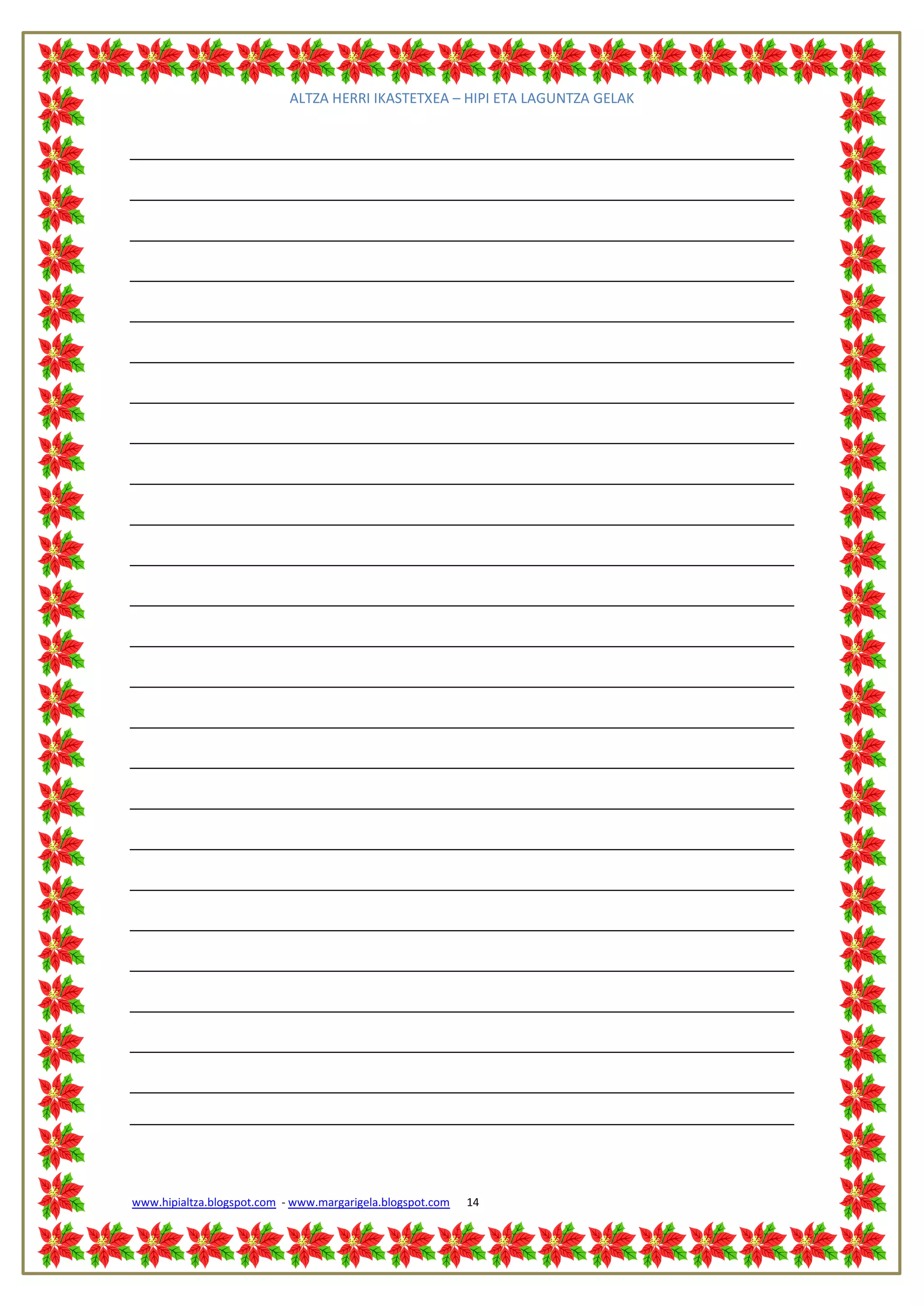 ALTZA HERRI IKASTETXEA – HIPI ETA LAGUNTZA GELAK




www.hipialtza.blogspot.com - www.margarigela.blogspot.com   14
 