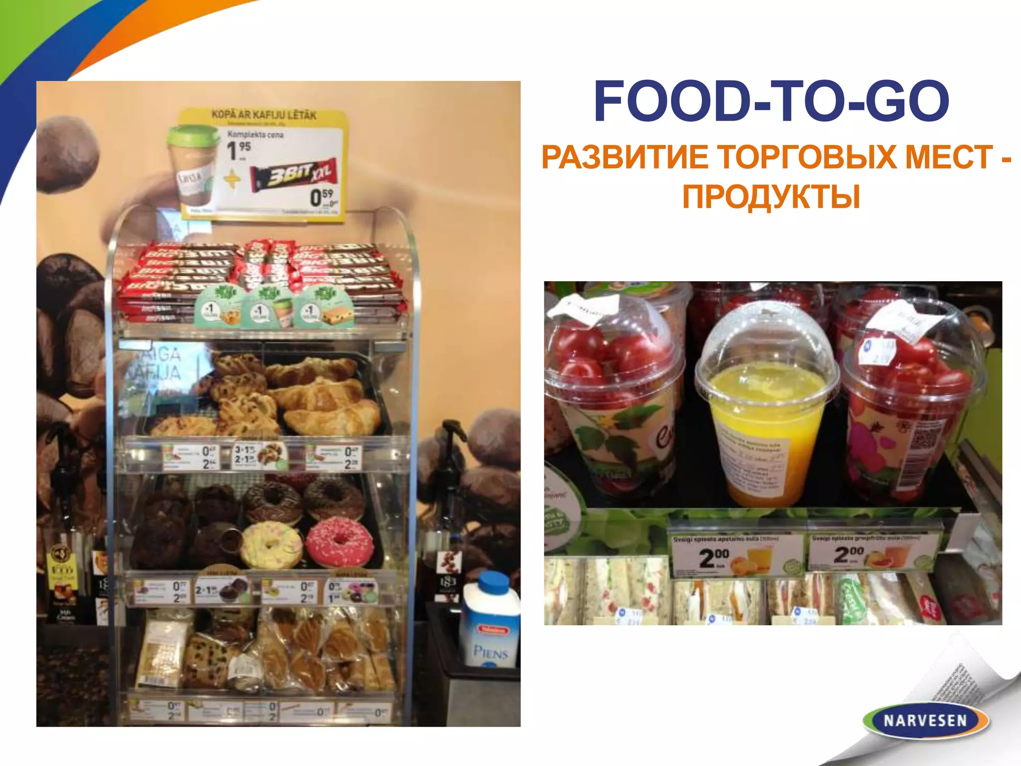 FOOD-TO-GO
РАЗВИТИЕ ТОРГОВЫХ МЕСТ -
ПРОДУКТЫ
 
