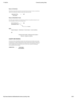 11/18/2014 O level Accounting Notes 
http://www.slideshare.net/talhaalhamd/o-level-accounting-notes 30/51 
 