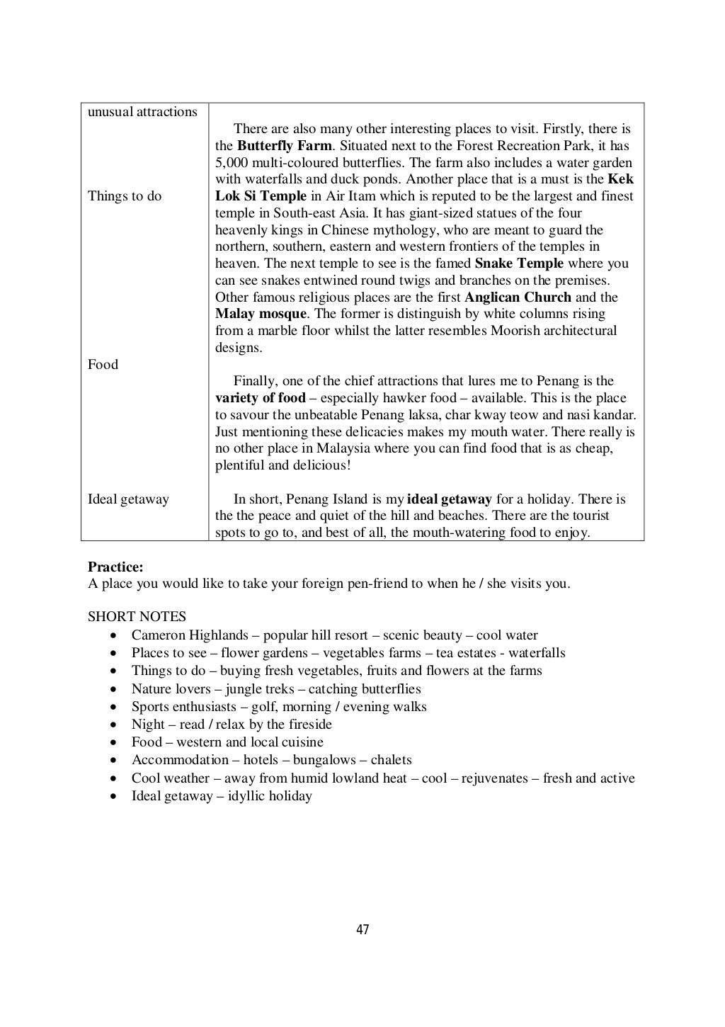 O Level Directed Writing Notes