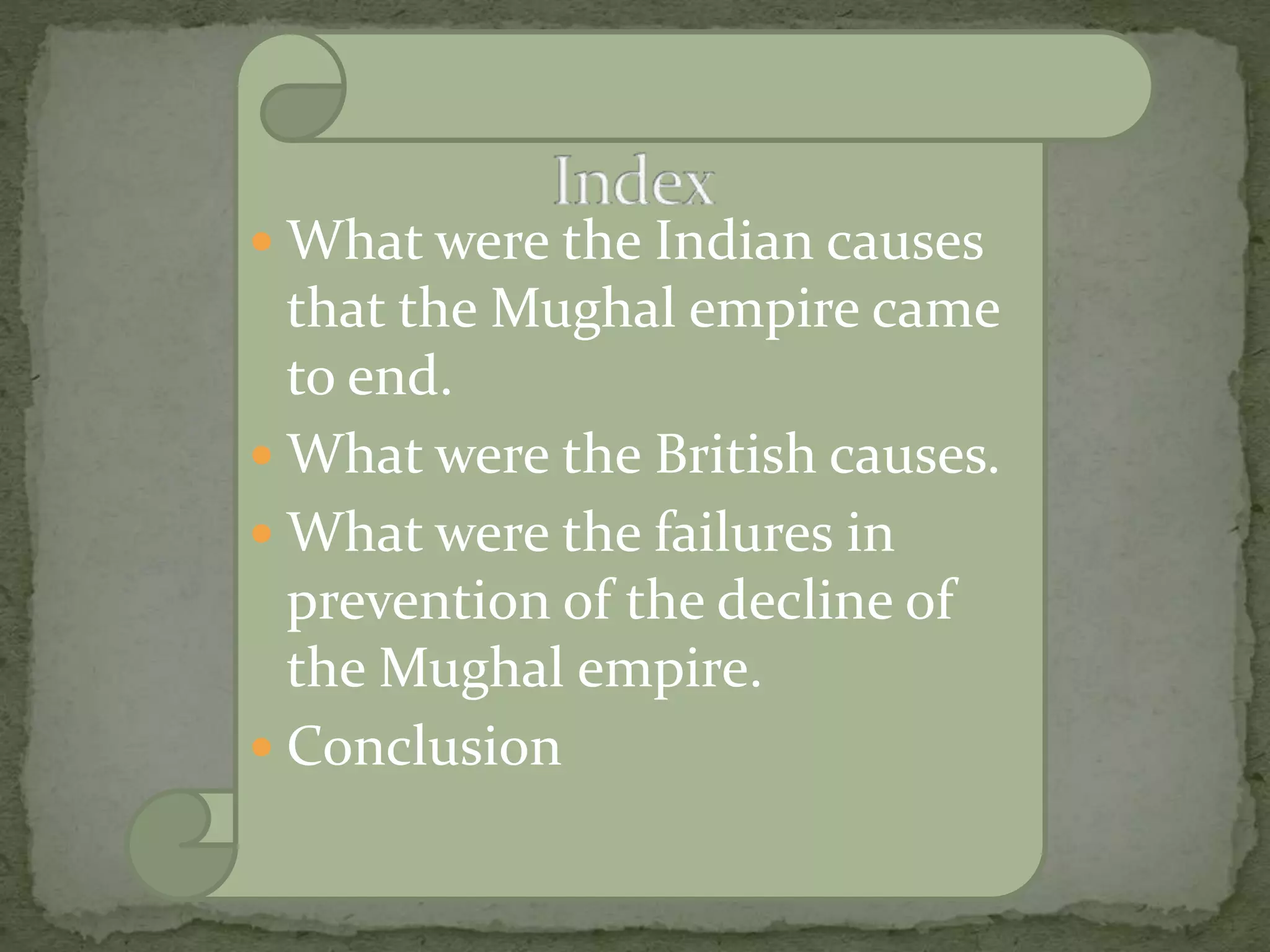 O level history decline of the mughal empire | PPTX