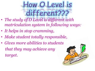 O levels ( The cambridge study ) | PPTX