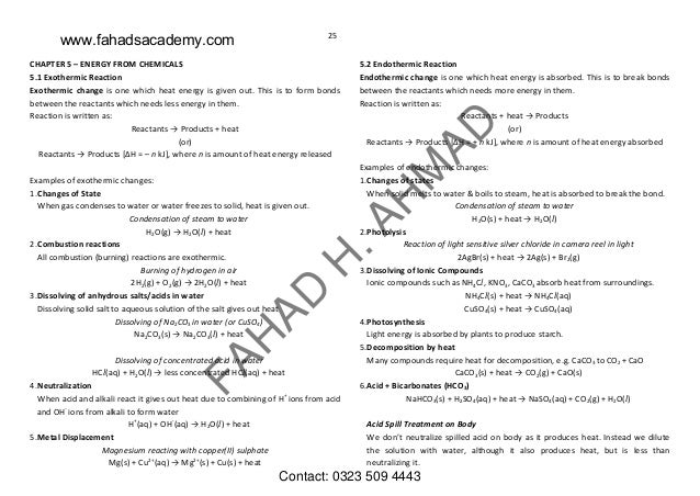 O Levels Chemistry Notes GCE And IGCSE