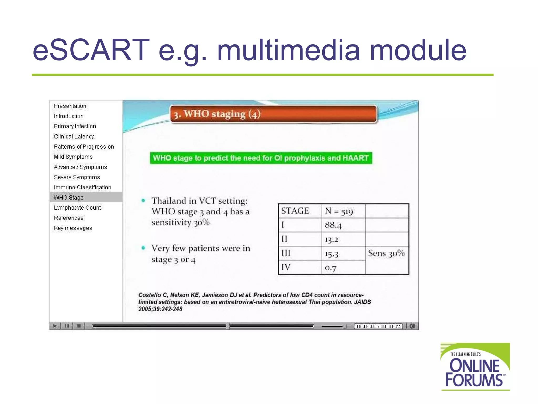 eSCART e.g. multimedia module 