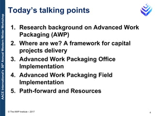 Advanced Work Packaging: Applying Project Controls | PDF