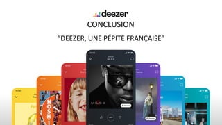 Deezer analyse du marché et proposition d'amélioration
