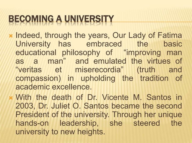 OLFU MISSION,VISSION, HISTORY AND CORE VALUES.pptx | Professional ...