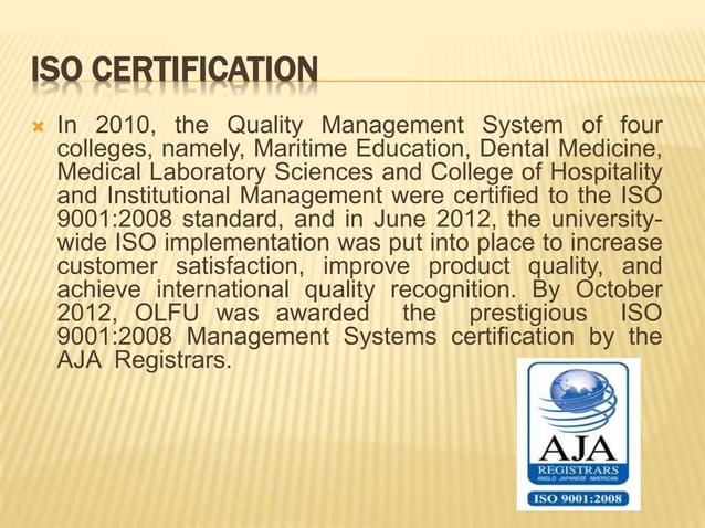 OLFU MISSION,VISSION, HISTORY AND CORE VALUES.pptx | Professional ...