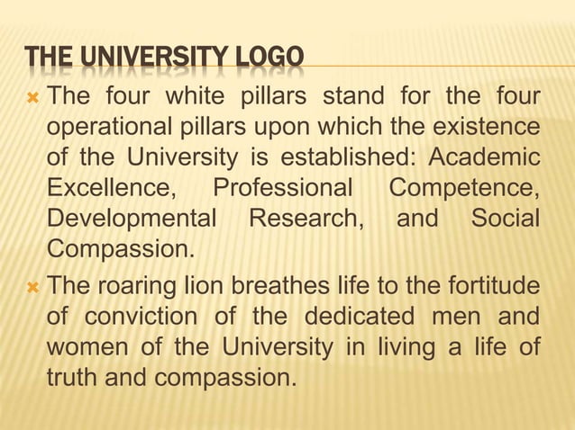 OLFU MISSION,VISSION, HISTORY AND CORE VALUES.pptx | Professional ...