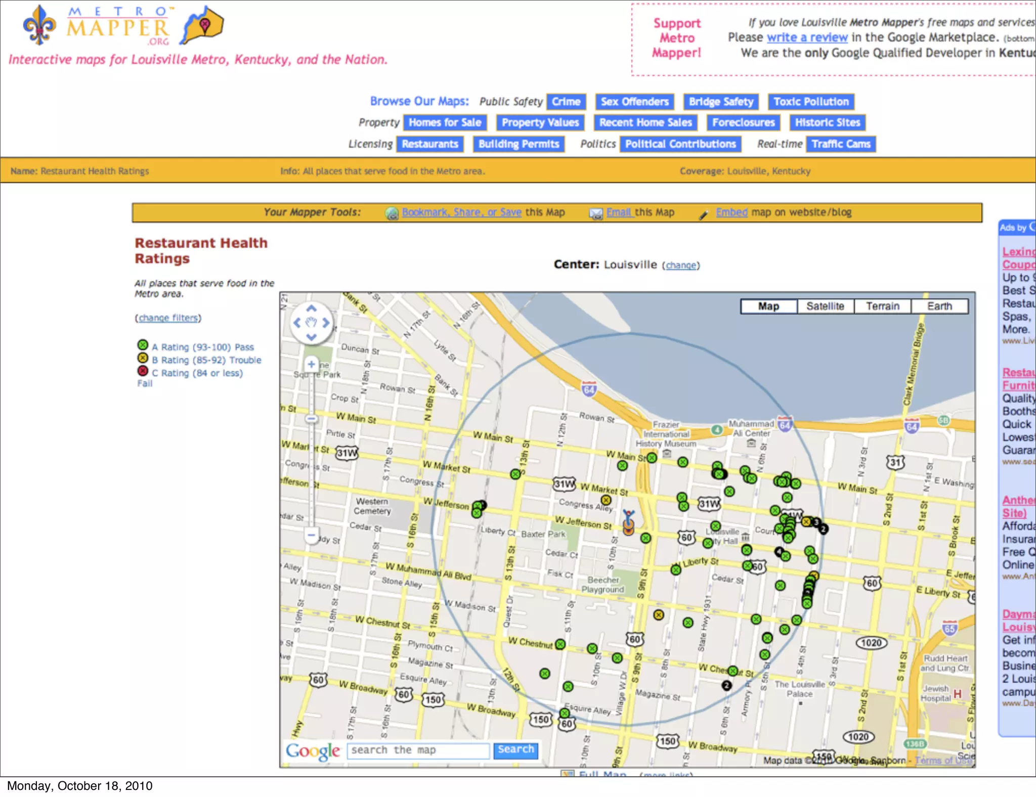 Monday, October 18, 2010
 