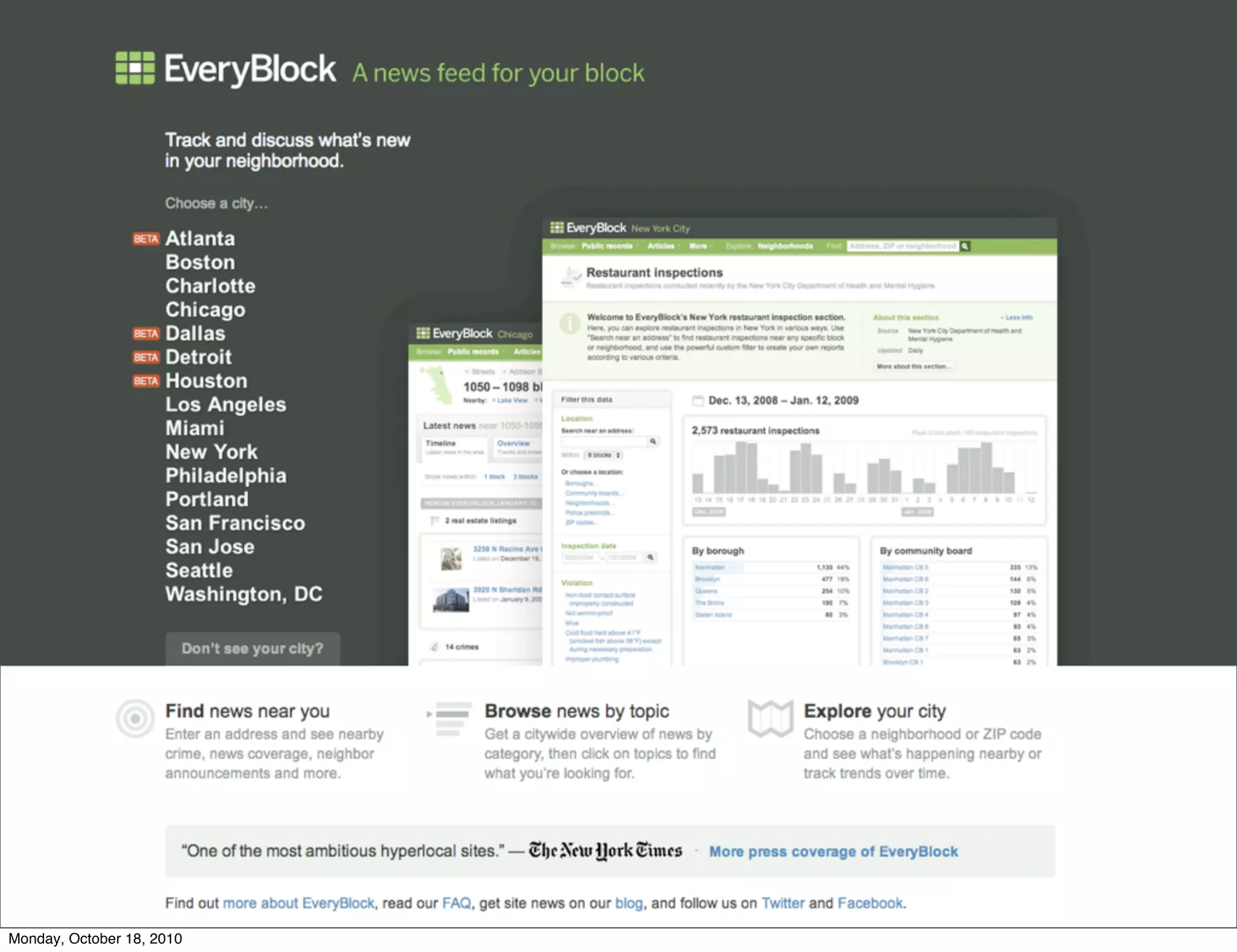 Monday, October 18, 2010
 