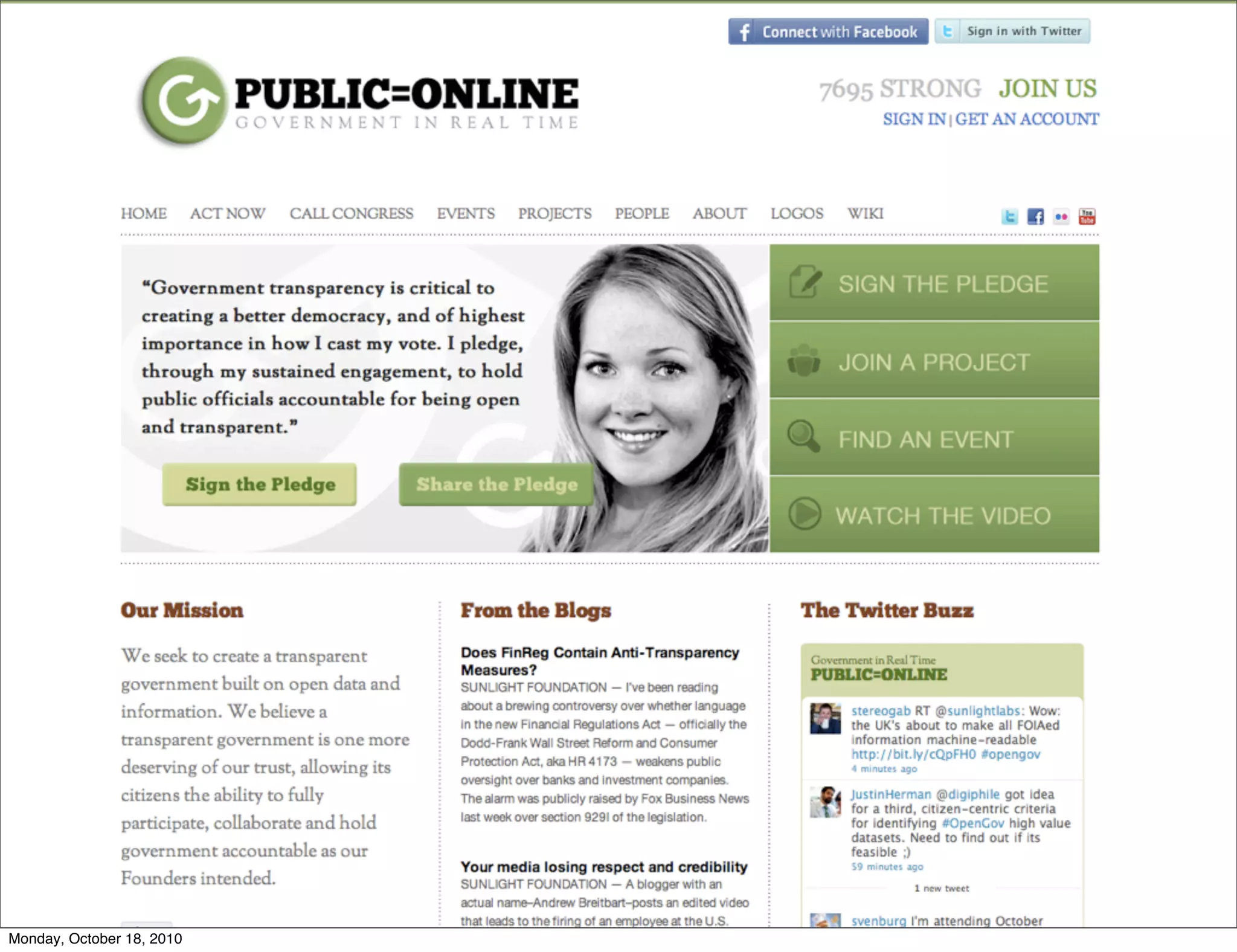 Monday, October 18, 2010
 