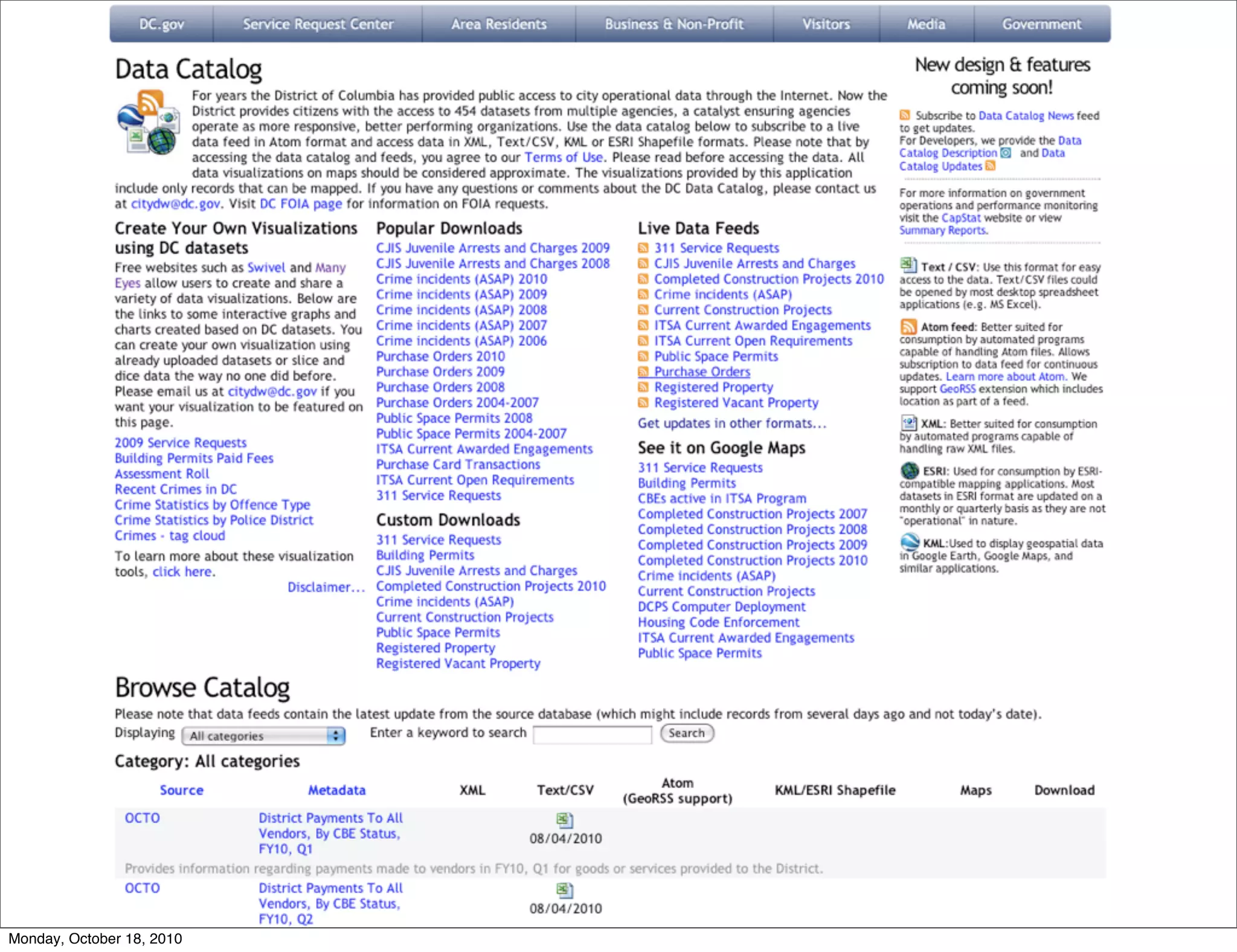 Monday, October 18, 2010
 