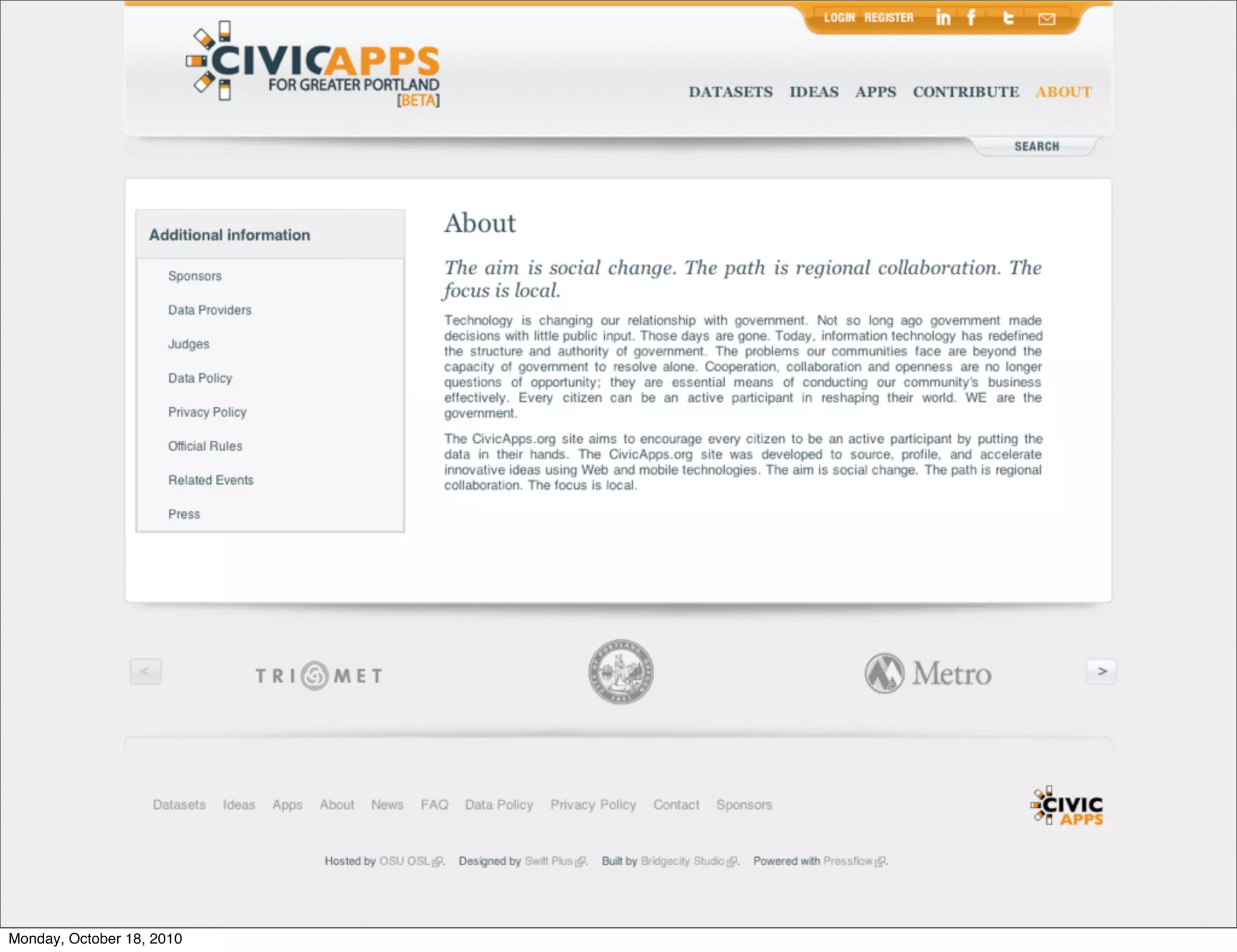 Monday, October 18, 2010
 