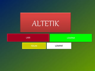 ALTETIK
LEMPARLARI
LOMPATTOLAK
 