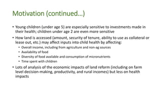 Land Reform and Child Nutrition: Evidence from Kyrgyzstan