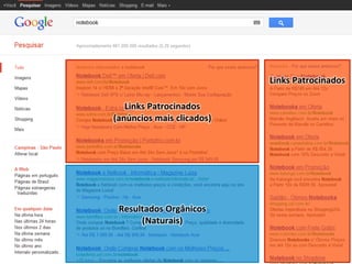 	
  
                                     Links	
  Patrocinados	
  

   Links	
  Patrocinados	
  
(anúncios	
  mais	
  clicados)	
  




 Resultados	
  Orgânicos	
  
      (Naturais)	
  
 