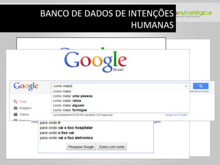 BANCO	
  DE	
  DADOS	
  DE	
  INTENÇÕES	
  
                               HUMANAS	
  
 