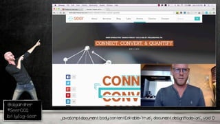 @oligardner
#SeerCCQ
bit.ly/og-seer javascript:document.body.contentEditable='true'; document.designMode='on'; void 0
 