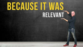 @oligardner
#SeerCCQ
bit.ly/og-seer
because it was
relevant
 